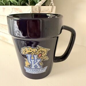 University of Kentucky Ceramic Coffee Mug Blue Wildcat UK Vintage
